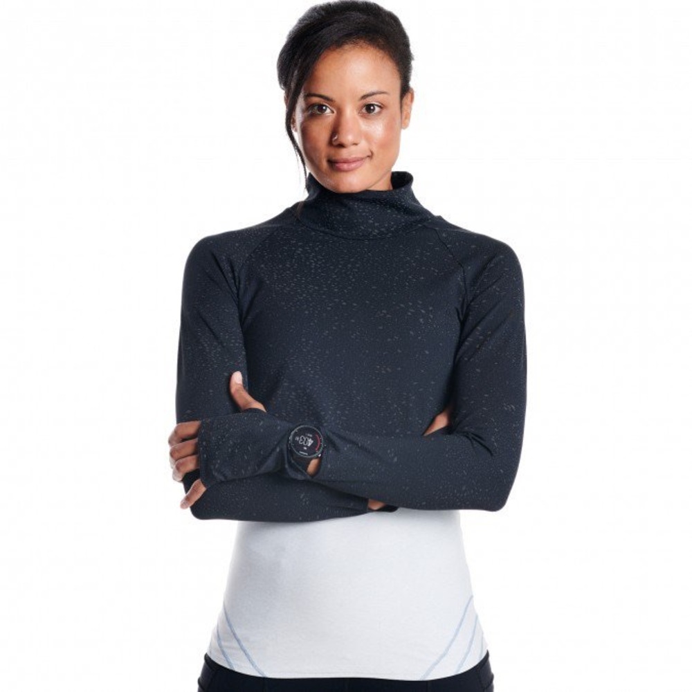OISELLE firecracker long sleeve crop running top